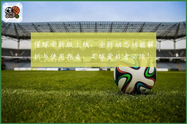 懂球帝新版上线，全新动态功能解析与使用指南，足球爱好者必读！